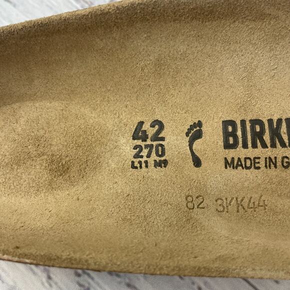 Birkenstock Madrid BS Men 11 Narrow Slide Sandals Gold Metallic main image 11